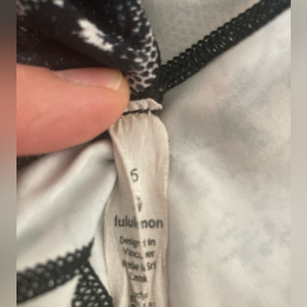 Lululemon Leggings Fast & Free Crop II *Nulux 19" In Crush Multi - Picture 6 of 6